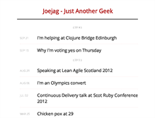 Tablet Screenshot of joejag.com